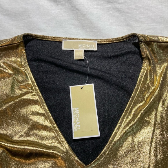 Michael Kors Gold Top, size Large, NWT! $100.00! - Picture 4 of 7